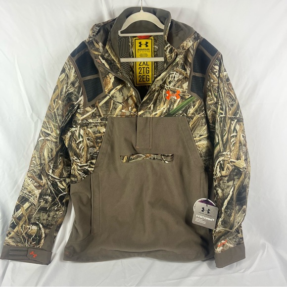 Under Armour Other - Under Armour Storm3 Cold Gear Realtree MAX-5Camo Half Zip Jacket Pullover